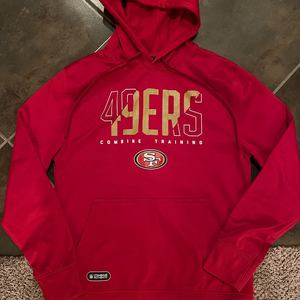 49ers Combine Training Red Hoodie Men’s Small